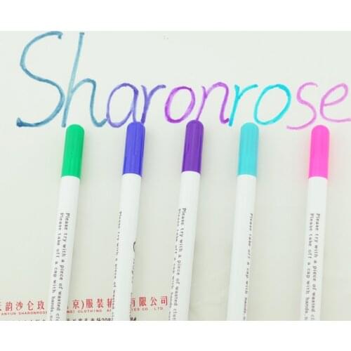 6pcs Soluble Cross-Stitch Water Erasable Pens vanishing Fabric Marker ink Pen pencil DIY Needlework Sewing Tools Accessories