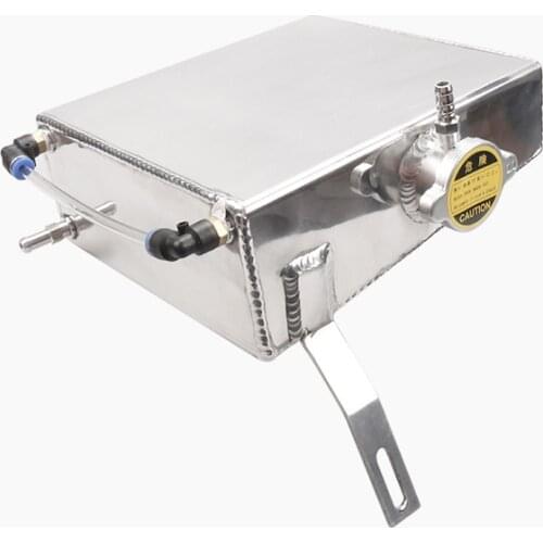 2L Aluminum Coolant Overflow 2Litre Tank for Supra MK III IV 7MGTE 2JZGT Silver