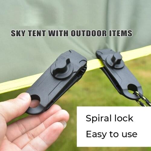 Tarpaulin Clip Awning Tent Clamp Canopy Lashing Buckle Jaw Grip Outdoor Camping Accessories Hook Anchor Windproof Rope Barb