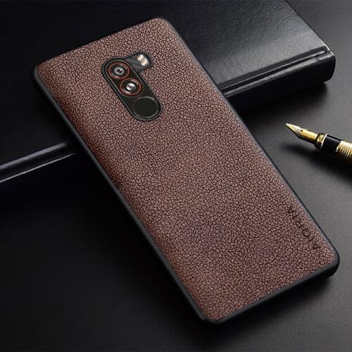 Phone Case for Xiaomi Pocophone F1 slim premium Pu Leather Funda Coque Capa Business Style Case Cover for Xiaomi Pocophone F1