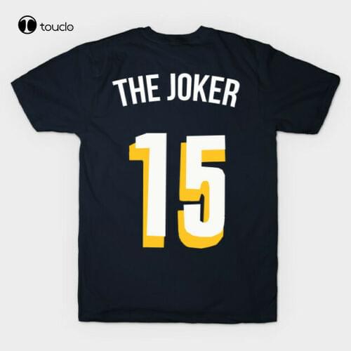 Nikola Jokic 'The Joker' Nickname Denver T Shirt Black Cotton Tee
