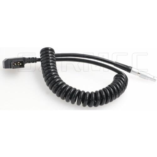 D tap to 0B 2 Pin Male Coiled Power Cable for Heden Redrock Helix Letus Bartech Focus Device Receiver