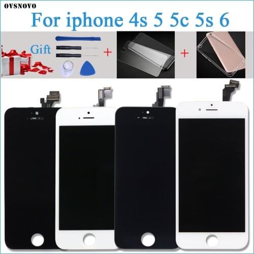 Quality AAA+++ Touch Screen For iPhone 5 5s 5c SE LCD Display with Digitizer Assembly No Dead Pixel For iPhone 6 Free Shipping