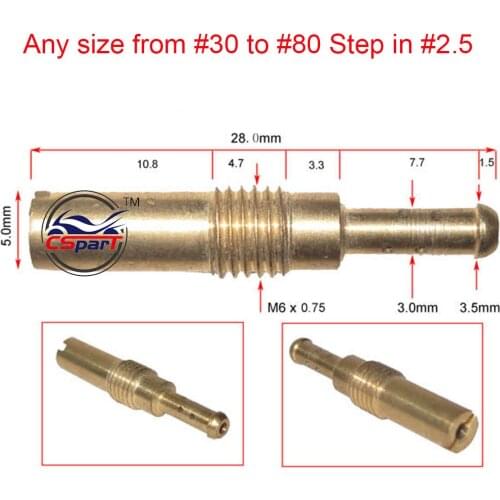 6 8 10 12 PCS Pilot Slow Jet CB400 GY6 CG125 ~ 250 Keihin carburetor PE CVK FCR PWK PWM PJ CBR CR