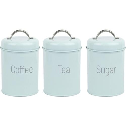 Nordic Metal Storage Jars Tea Coffee Sugar Sealed Box Kitchen Dry Food Organizer Jar Milk Powder Sealing Container