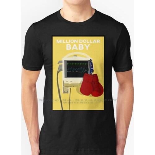 Million Dollar Baby Minimalist Graphic T Shirt 100% Pure Cotton Million Dollar Baby Movie Clint Eastwood Hillary Swank Boxing