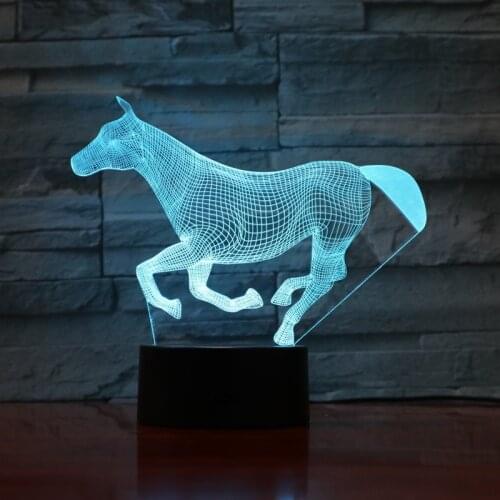 Nighdn 3d Lamp Night Light Creative 3d Visualization Lamp Unicorn Table Lamp Bedroom Bedside Light Holiday Gifts Home Decor