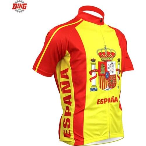 NEW spain cycling jersey men short sleeved Pro bike wear classical Espana Cycling clothing Jersey ciclismo clothes DING MIRA MTB