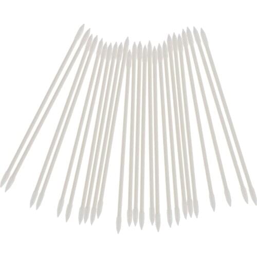 New 25Pcs/pack Earphone Earbuds Tips Headset Case Disposable Stick Cleaning Tool Protector Cotton Disposable Stick Cleaning Tool