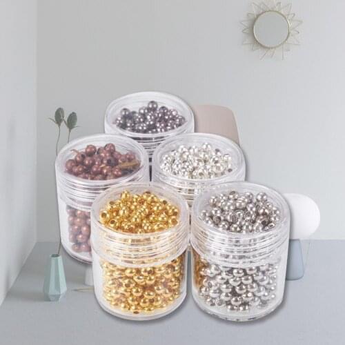 5 Box/Set 3.2/4mm Crimp Beads Durable Not Easy to Fade Hard Stylish Spacer Beads Jewelry Making Birthday Party Gift