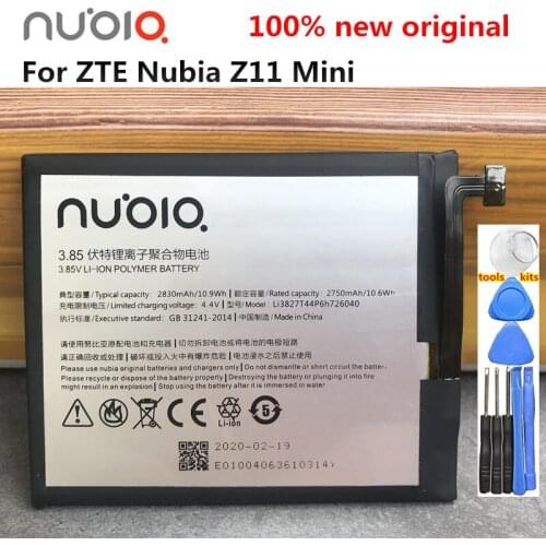 Nubia Original Battery 3.85V 2830mAh Li3827T44P6h726040 For ZTE Nubia Z11 Mini NX529J Battery