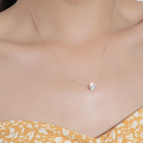 Necklace Designed for Women Gold Color Square Pendant Necklace Inlaid Zircon Diy Accessories Necklace Surprise Gifts for Friends