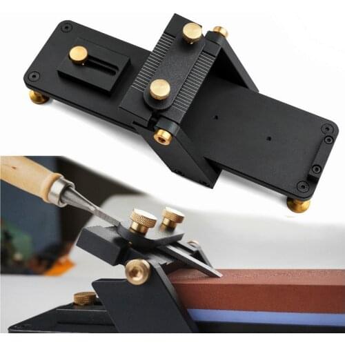 Aluminum Alloy Fixed Angle Sharpening Frame Knife Sharpener Stone Woodworking Tool for Planer Chisel Carving Knife