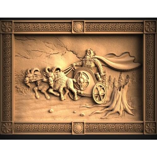 STL Relief Model 3D Model for CNC Router 3D Printer Artcam Aspire Bas Relief STL File Format 3D Carving Home Wall Decoration