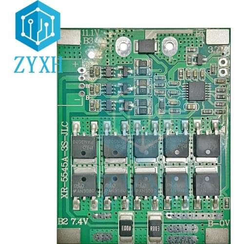 Balanced Version 3S BMS 30A 11.1V 18650 Li-ion Lithium Battery Charge Board Overcurrent/Short Circuit Protection For Motor Drill