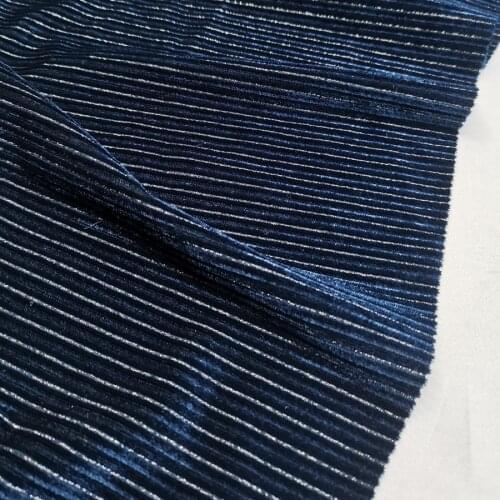 Stripe Shimmer Velvet Stretchy Fabric DIY Dress Textile Gorgeous Fabric For Party Dress Trousers Luxury Soft Home Textile