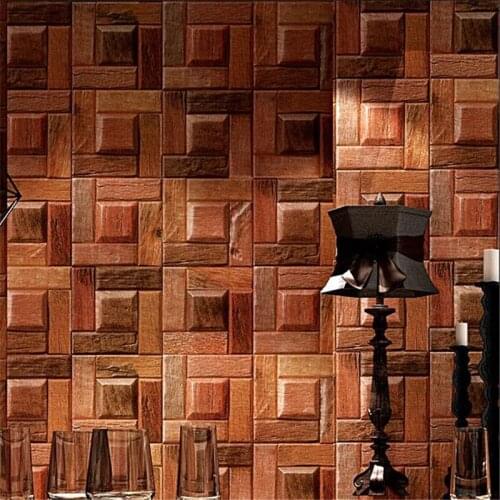 Wellyu Retro nostalgic wood plank wallpaper personality wood grain bar restaurant cafe TV background clothing store wallpaper