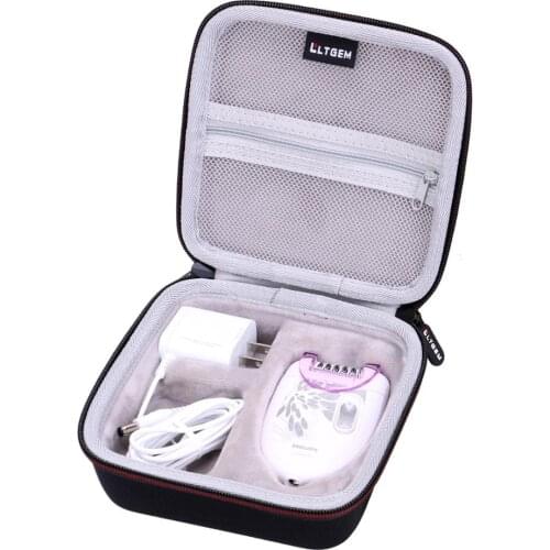 LTGEM EVA Black Carrying Hard Case for Philips HP6401 Satinelle Essential Compact Hair Removal Epilator