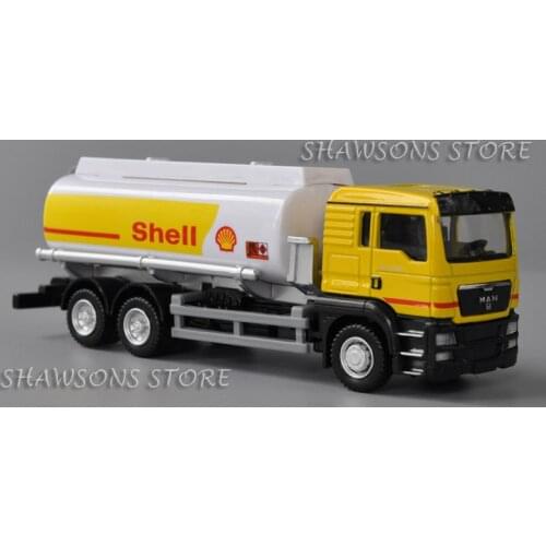 1:64 Dieast Vehicle Model Toys Man TGS Fuel Oil Tank Truck Tanker Miniature Replica