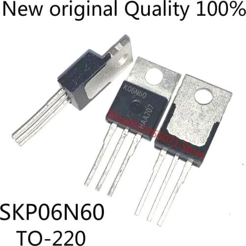 10PCS/LOT K06N60 SKP06N60 TO-220 600V 6A New spot hot sale