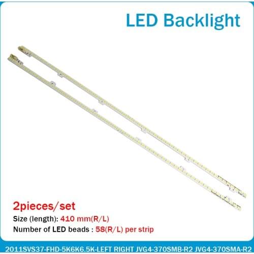 20 PCS/lot for 2011SVS37-FHD-5K6K6.5K-LEFT RIGHT JVG4-370SMB-R2 JVG4-370SMA-R2 UE37D6500 UE37D6100SW LD370CGB-C2 NEW 58LED 410MM