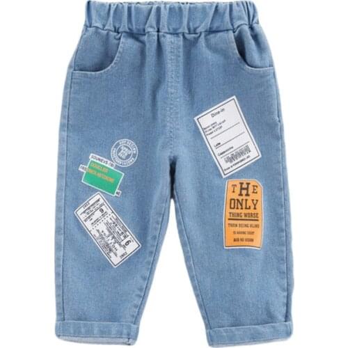 Autumn Clothes Children Spring Cotton Baby Boys Denim Pants One Piece Infant Out Kids Fashion Toddler Casual Clothing Tracksuits