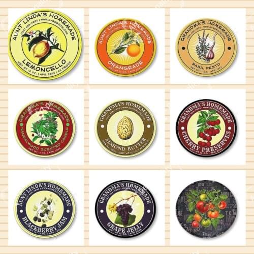 Home Jelly Vintage Round Tin Signs, Metal Sign Art Retro Wall Decor Gifts for Home Garden Kitchen Bar Cafe Garage 12X12 Inches