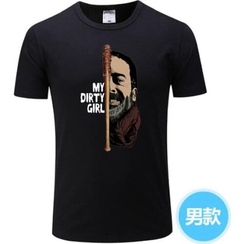 The Walking Dead T Shirt Look At My Dirty Girl T-Shirt Man 100 Percent Women Tee Shirt Casual Fun Mens Short Sleeve XXX Tshirt