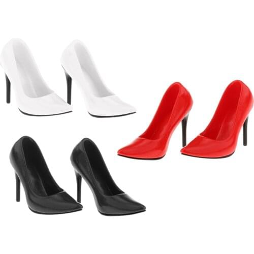 1/6 Plastic ABS Shoes Model High Heel Shoes Fit 12inch Female Action Figure Body