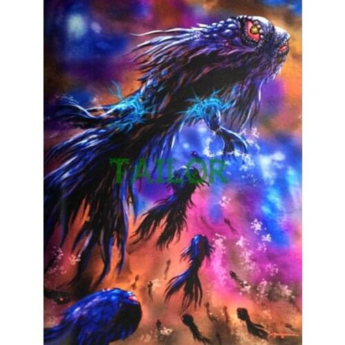 Wall stickers haft diamentowy 5D diamond painting Cross stitch kit set Full square Cuadros tools animal fish Mosaic art colours