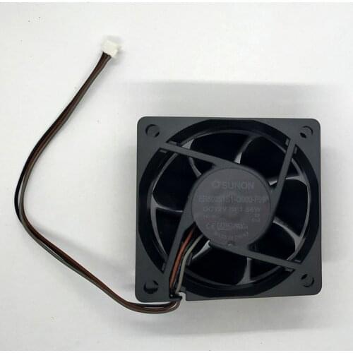 Original for SUNON 6025 60x60x25mm 6cm EB60251S1-Q000-F99 DC 12V 1.56W 3-wire Projector Cooling Fan