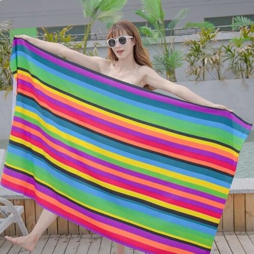 Microfiber Beach Towel Super Absorbent Swimming Pool Towels Soft Oversized Travel Towel for Bathroom Outdoor 180*100cm S55
