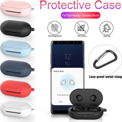 Portable Silicone Earphone Protective Charging Case Cover For Samsung Galaxy Buds Earphone Cases Accessories