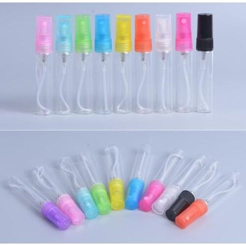 Clear Glass Perfume Bottle 5ml Refillable Mist Spray Bottle Travel Atomizer F20172318