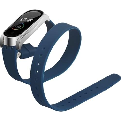 Strap for Mi Band 4 Silicone Belt Metal Case Universal Replacement Bracelet for Xiaomi Band 3 4 Wristband Accessories