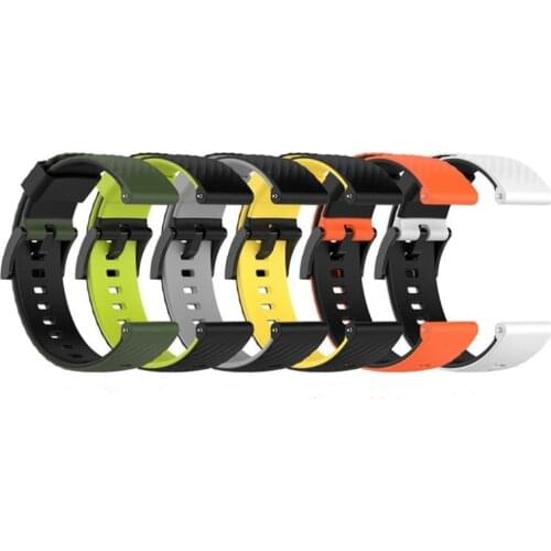 24mm Silicone Rubber Watch Strap For Suunto 9 / Baro Watch Band Suunto 7 Watchband Spartan Watch Band HR Bracelet D5 Watch