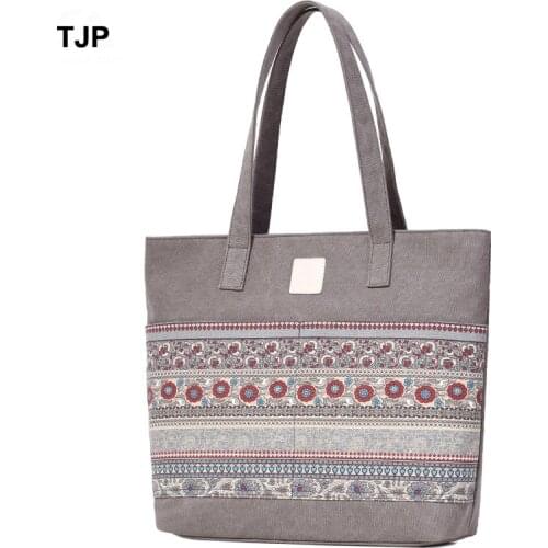 Original Ethnic Canvas Bag for MacBook 14 15 13 12 Air Pro Large-Capacity Shoulder Shopping Handbag Wallet Tote Bag Phone Bag