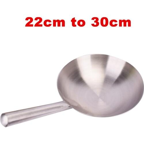 Thick Big pot ladle Stainless steel chef Cooking wok large soup spoon Kitchen frying pot shell Restaurant handle spoon Iron
