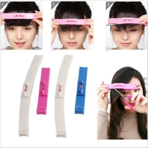 DIY1 Set Women Hair Trimmer Fringe Cut Tool Clipper Comb Guide for Cute Bang Level Ruler Hair Accessories pince cheveux femme