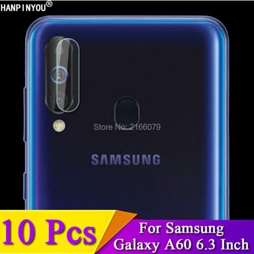 10 Pcs/Lot For Samsung Galaxy A60 6.3" Clear Rear Camera Lens Protective Protector Cover Soft Tempered Glass Film Guard