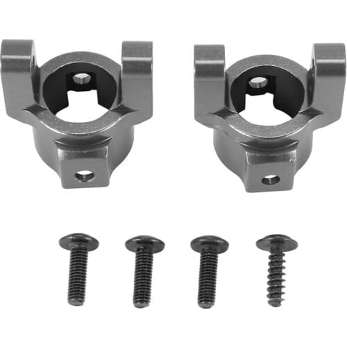 2PCS for RGT 86100 Model Car Steering C Block Aluminum P860011 Front Axle Wheel Hub Carrier for 1:10 RC Cars Upgrade Accessories