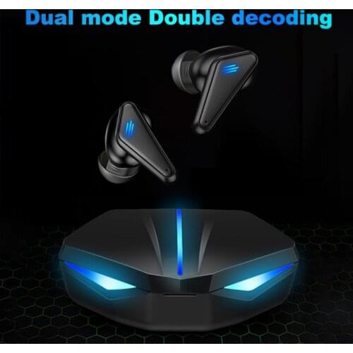 LED TWS Wireless Gaming Headsets Low Latency TWS Bluetooth Earphone With Micr Bass Audio Sound Positioning Wireless Headphone