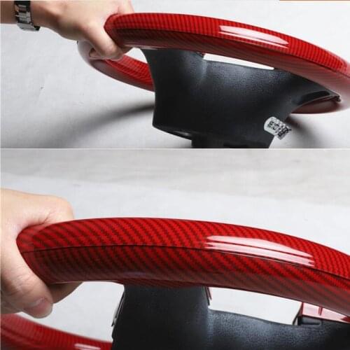 For Nissan Sylphy LIVINA Tida 2PCS ABS Car Interior Steering Wheel Cover Trims Stickers Accessories Car Styling Moldings