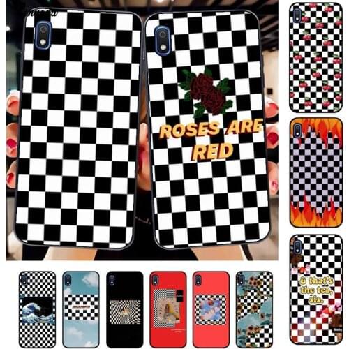 Yinuoda Black and white chess board Black Cell Phone Case for Samsung A10 20s 71 51 10 s 20 30 40 50 70 80 91 A30s 11 31 21