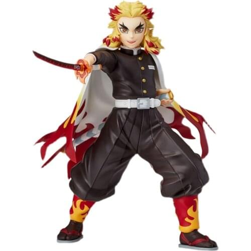 Demon Slayer Kimetsu No Yaiba Figure Rengoku Kyoujurou PVC Figurine Toys Figure Dolls Anime Figures Model