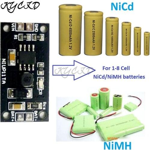 DIY 1-8S 1.2V 2.4V 3.6V 4.8V 6V 7.2V 8.4V 9.6V NiMH NiCd Rechargeable Dedicated Charging Module NiCd/NiMH Battery Charger Module