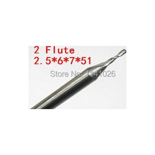 5pcs/set 2.5MM 2 Flute HSS & Aluminium endmill milling cutter CNC Bit Milling Machine tools Cutting tools.Lathe Tool,router bit