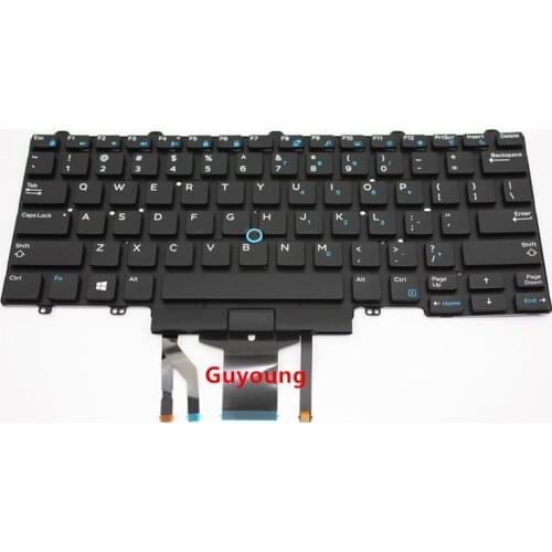 Backlit US Keyboard for Dell Latitude 5480 5488 7480 E5480 E5488 E7480 7490 5490 E7490 E5490 Laptop E
