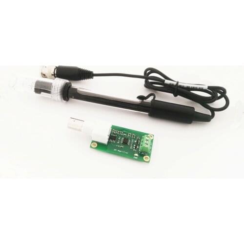 Analog pH Sensor Kit with Branded pH Electrode +3.3V to +5V Power Supply Compatible with Arduino Good Accuracy