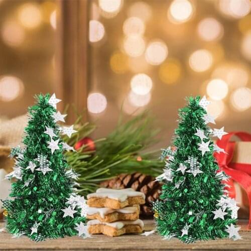 Mini Christmas Tree Artificial Creative Tabletop Ornament Christmas Decoration Artificial Christmas Tree Fake Pine Tree